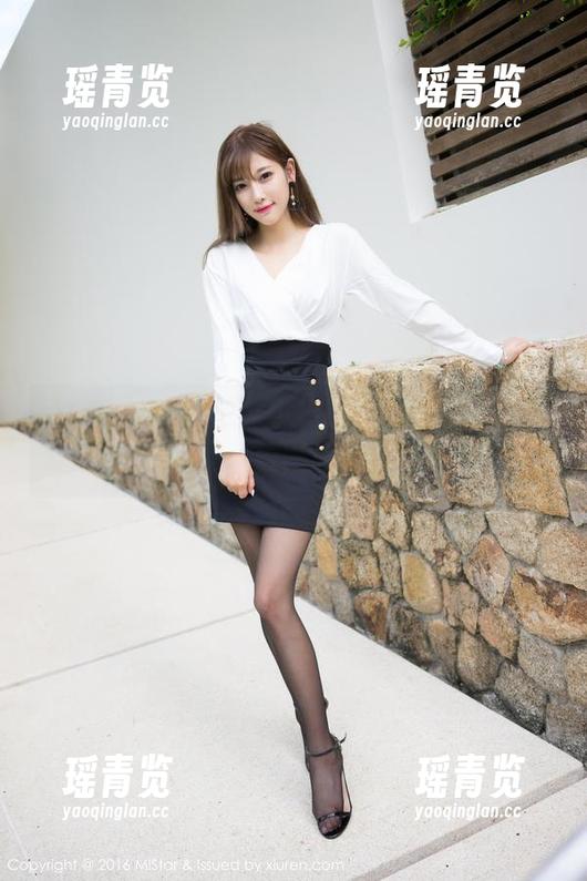 MiStar魅妍社-小热巴 MiStar魅妍社 - 小热巴在这身制服在线卖萌,随便一张图片我都有爱了~