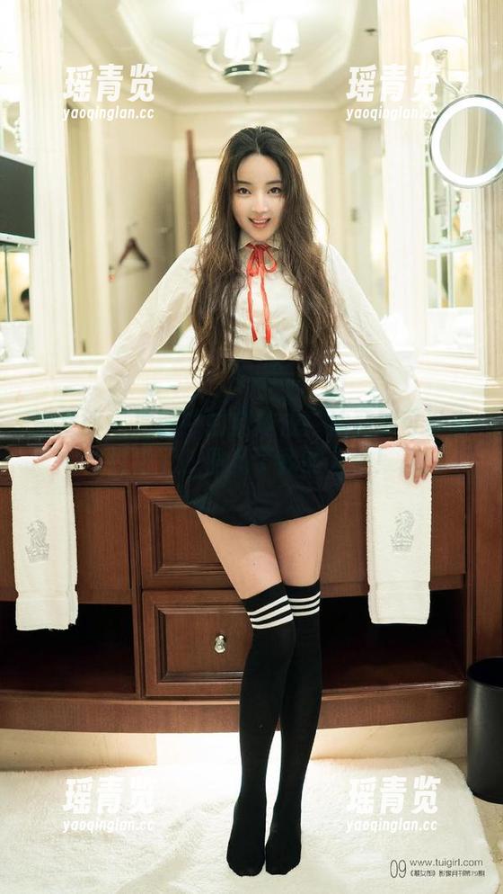推女郎-赵惟依 推女郎 - 原图中的赵惟依:油亮到可以当灯泡了,照亮了我的人生!