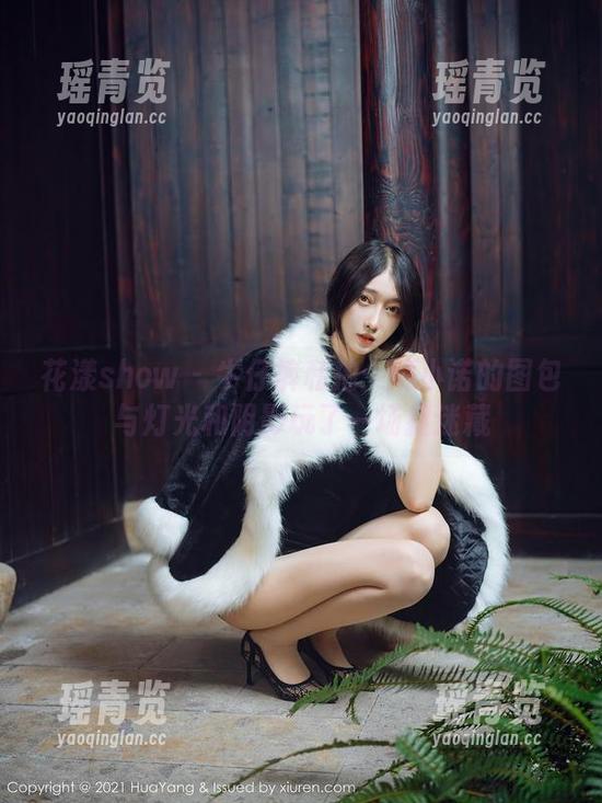 花漾show - 牛仔裤私拍：熊小诺的图包与灯光和阴影玩了一场捉迷藏