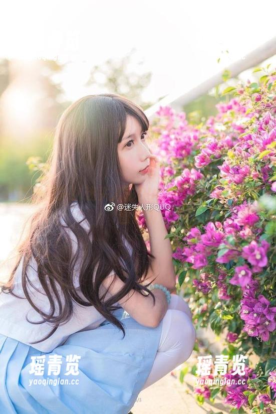 迷失人形QUQ 等我回头!迷失人形QUQ在月下的写真套图接力